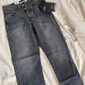 Levi's Wedgie Straight Jeans (Black)